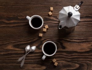 acqua per fare il caffè